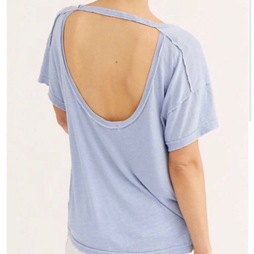 NWT Free People All Mine Open Back Tee